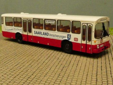 1/87 Brekina MB O 307 DB Saarland Versicherungen Linie 6332 Ziel Saarbrücken Sondermodell Reinhardt