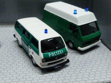 1/87 Schuco SET Berliner Polizei VW LT / VW T3 / VW T2 / VW Käfer Cabrio