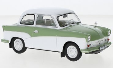 1/24 WhiteBox Trabant P 50 weiss/grün WB124117