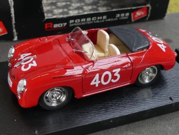 1/43 Brumm Porsche 356 Speedster Mille Miglia 1952 #403 R207