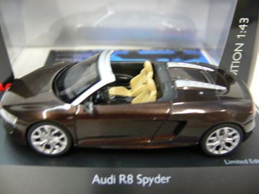 1/43 Schuco Audi R8 Spyder teakbraunmetallic 07394