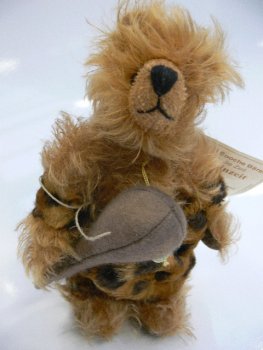 HC 202a Hermann Coburg Teddy Ötzi die Steinzeit ca.20cm