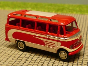 1/87 Brekina MB 319 rot mit beigen Zierstreifen 3614