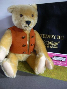 ST 207 Steiff Teddy BU 1925 Replica blond 30cm Mohair 407161 limitiert