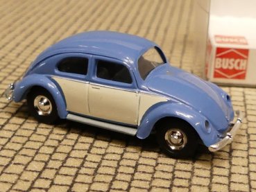1/87 Busch VW Käfer Brezelkäfer blau/weiß 42780