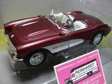 1/24 Yat Ming Chevrolet Corvette 1957 bordeaux