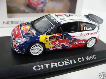 1/43 Norev Citroen C4 WRC 8 Rally Sweden Red Bull 155432