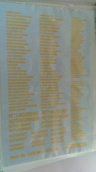 1/87 Müller Decals 003 KTW Notarztwagen u. Rettungswagen Löschset