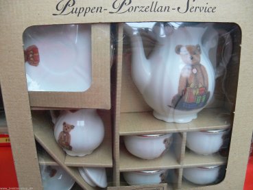 Steiff Puppen Porzellan Service Dekor Bär 55 PB 12 teilig 613999