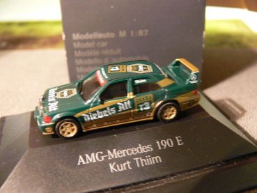 1/87 Herpa AMG MB 190 E Kurt Thiim # T3 Diebels Alt Sondermodell