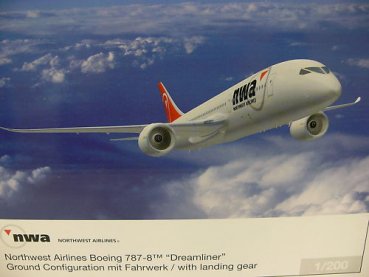 1/200 Herpa 552011 Boeing 787-8 Dreamliner NWA*