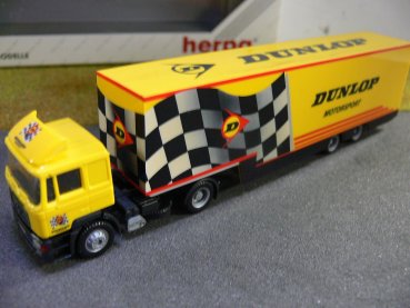 1/87 Herpa MAN F2000 Dunlop Motorsport Koffer-Sattelzug 037044