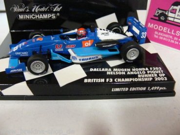 1/43 Minichamps Dallara Mugen Honda F303 Piquet F3 2003 SONDERPREIS 19,99 €