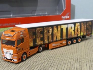 1/87 Herpa MAN TGX GX Individual 15m Gardinenplanen-SZ Ferntrans Haas 314633
