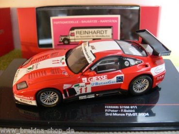 1/43 Ixo Ferrari 575M #11 3rd Monza Fia-Gt '04 P.Peter/F.Babini FER041