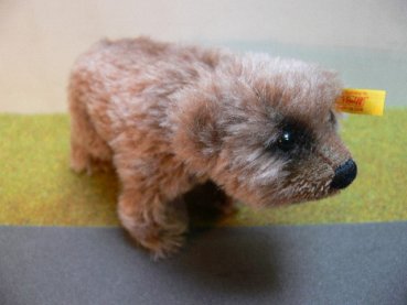 ST 91 Steiff Grizzlybär Grissy 17 cm aus Mohairplüsch 031229