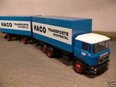 1/87 Herpa/WDV MAN F90 HACO Wuppertal Wechselkoffer Hängerzug Sondermodell
