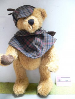 HC161 Hermann Coburg Teddy Sherlock Holmes ca.35 cm Limitiert