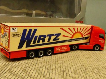 1/87 Herpa Volvo FH Gl XL Wirtz Kühlkoffer Sattelzug 917247