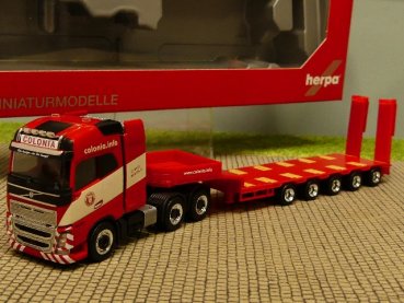 1/87 Herpa Volvo FH16 Gl. 6x4 Semitieflade SZ Colonia 312264
