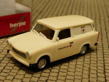 1/87 Herpa Trabant 601 Universal DRK Löbau Sachsen 093385