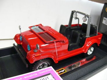 1/24 Burago Jeep Wrangler rot