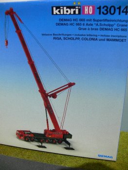 1/87 Kibri Demag HC 665 Kran A.Scholpp mit Superlifteinrichtung 13014