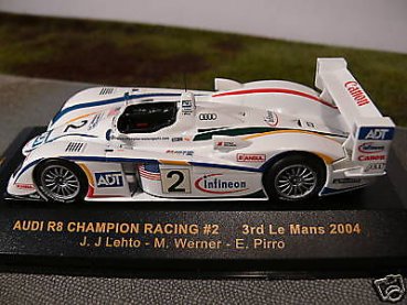 1/43 IXO Audi R8 Champion Racing #2 3rd Le Mans 04