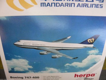 1/500 Herpa Mandarin Airlines Boeing 747-400 511261