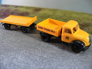 1/87 Brekina Magirus 4500 August Thyssen Hütte mit Anhänger 22420