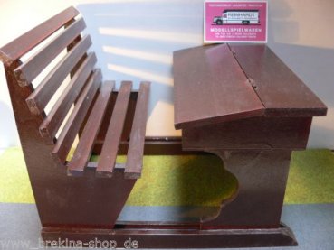Schulbank aus Holz mit aufklappbarem Tisch Maße siehe Beschreibung