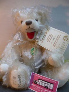 HC 233 Hermann Coburg Teddy Snowball ca.32 cm mit Watte-Granulatfüllung
