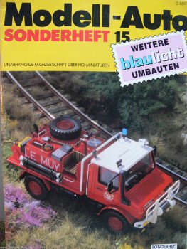 Modell Auto MAZ Sonderheft 15 weitere Blaulicht Umbauten