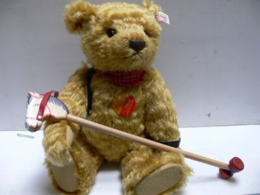 ST 176 Steiff Teddybär Steckenpferd Deutschland Edition 2002 ca 29cm 671159