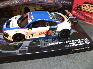 1/43 Minichamps Audi R8 LMS VLN Nürburgring 2009 Rostek Thiim Rast #77 437091977