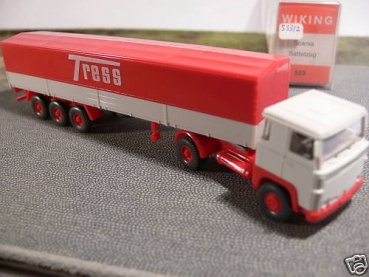 1/87 Wiking Scania 111 Tress Planen-Sattelzug 533 2 A