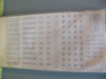 1/87 Decals Liniennummern + Zielschilder Saarbahn Saarbrücken Sonderserie Reinhardt