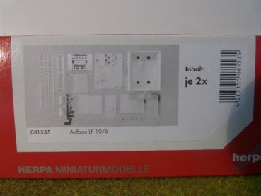 1/87 Herpa Zubehör Aufbau LF 10/6 weiß Rollos silber 2 Stück 081535