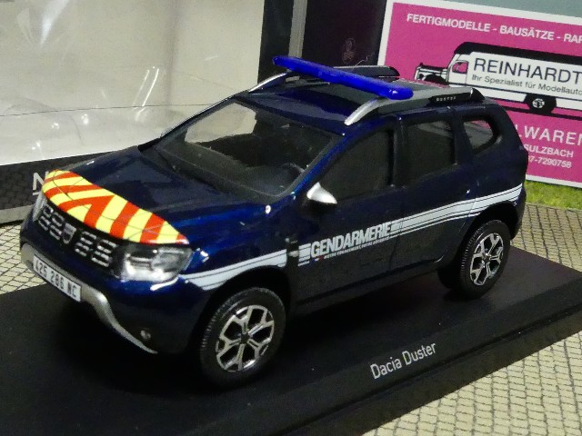 Modellspielwaren Reinhardt - 1/43 Norev Dacia Duster 2019 Gendarmerie  Outremer 509016