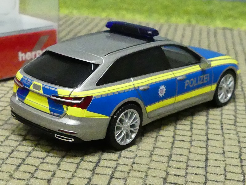 ¡NUEVO! Herpa 1:87 096256 Audi A6 Avant "Polizei Thüringen" 