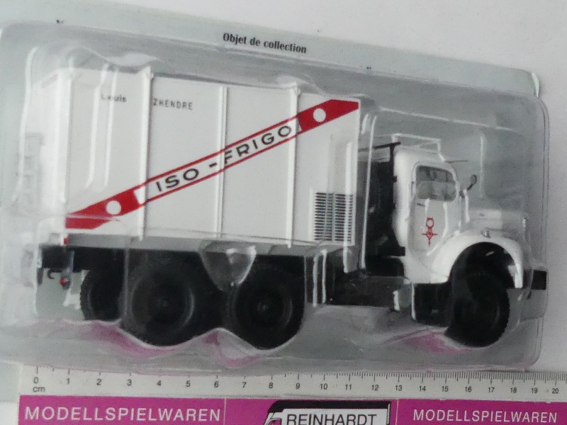 Miniature Berliet GBC 8 6x6 Gazelle Iso Frigo 1/43 - Mission Ténéré 1959 - Collection Hachette