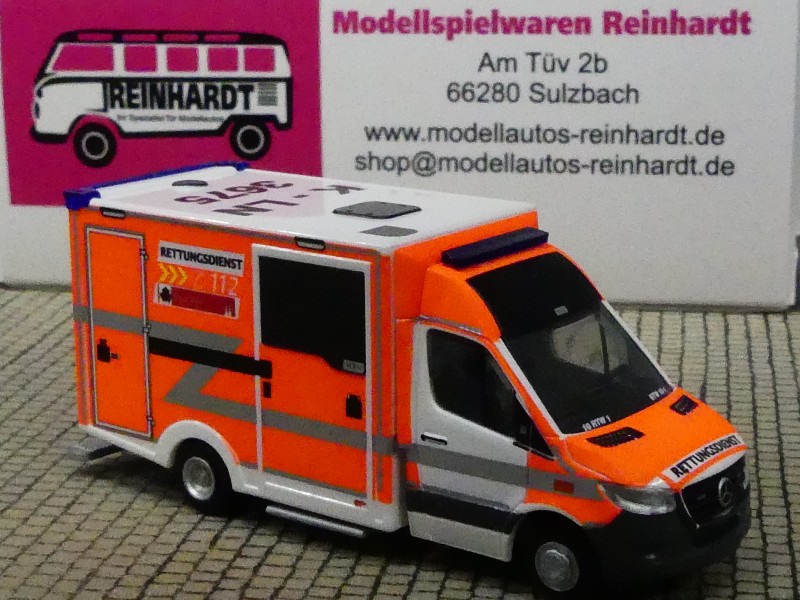 Modellspielwaren Reinhardt - 1/87 Rietze MB Sprinter Feuerwehr