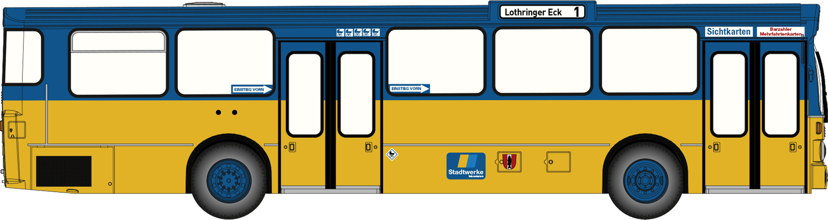 Чертеж mercedes o305