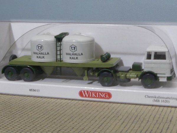 1/87 Wiking MB 1620 Walhalla Kalk Chemikaliensattelzug 0534 03