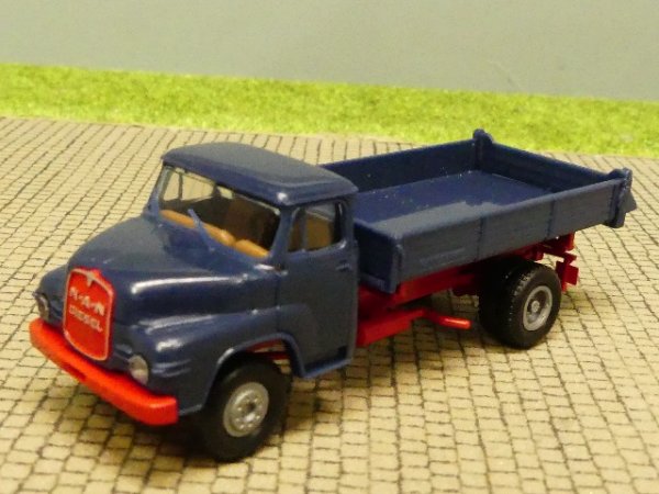 1/87 Brekina MAN 520 Kipper dunkelblau
