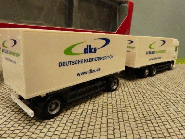 1/87 Herpa DAF XF Birkart dks Wechselkoffer Hängerzug 149600