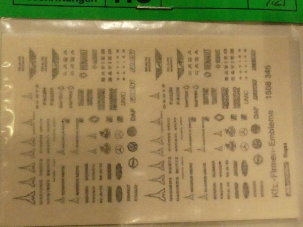 1/87 Müller Decals Kfz Firmen-Embleme 1508 345