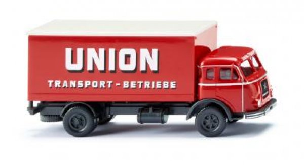 1/87 Wiking Henschel Koffer-LKW Union Transport 0425 02