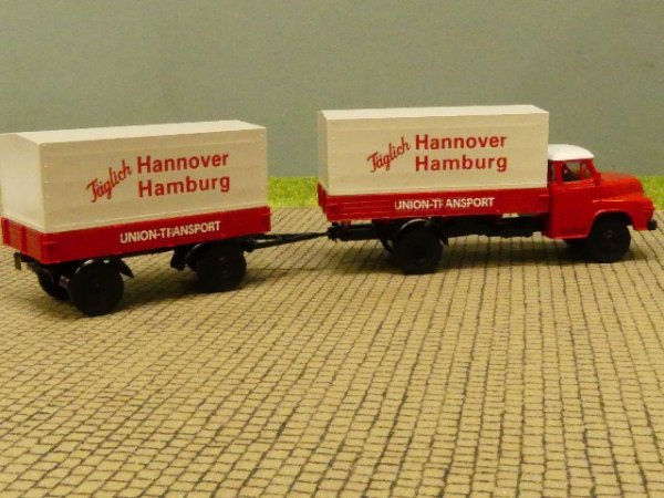 1/87 Brekina MAN 520 Union Transport Hängerzug 45029