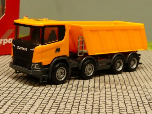 1/87 Herpa Scania CG 17 8x4 baukipper locali Orange 309943 
